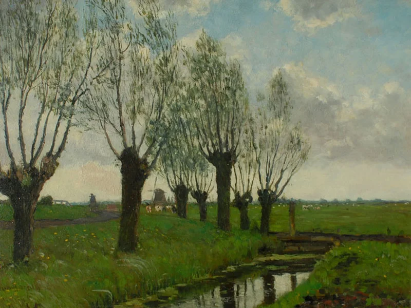 1878-Dirk Johannes van Haaren - Paesaggio